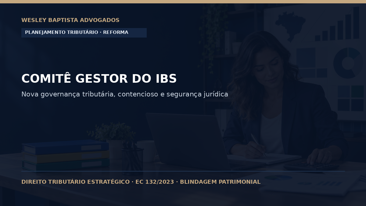 Comitê Gestor do IBS: Segurança Jurídica, Contencioso e Planejamento Tributário Preventivo
